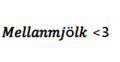 Mellanmjölk<3 dekal